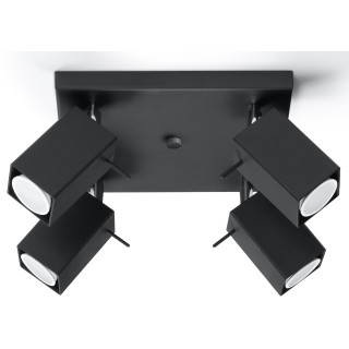 Plafon poczwórny Sollux Ligthing Merida 4, 25cm, GU10 4x40W, bílý