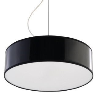 Plafon Sollux Ligthing Penne 60, kruhový, 60cm, GU10 1x40W, černá