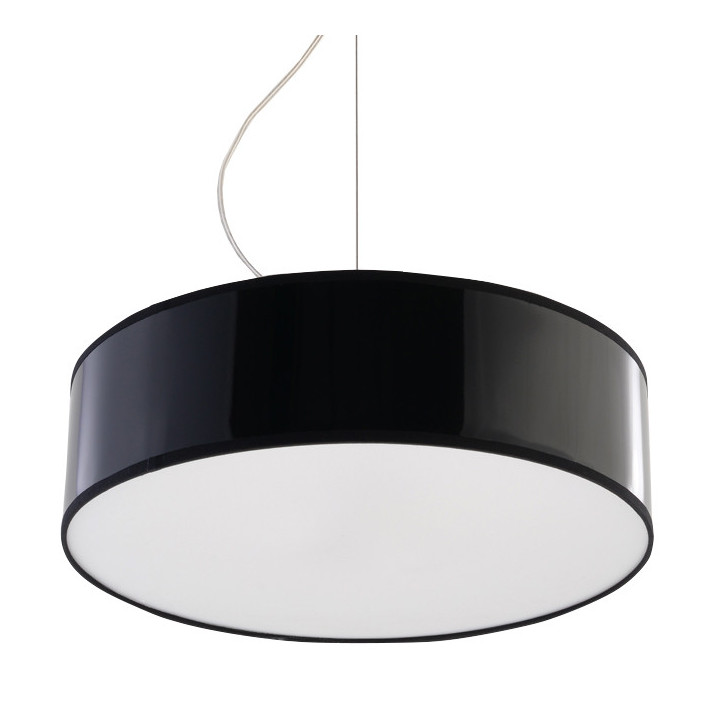 Plafon Sollux Ligthing Penne 60, kruhový, 60cm, GU10 1x40W, černá