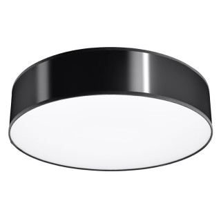 Plafon Sollux Ligthing Arena 45, kruhový, 45cm, E27 3x60W, černá