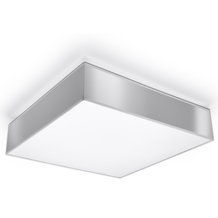 Plafon Sollux Ligthing Horus 45, čtvercová, 45cm, E27 3x60W, černá