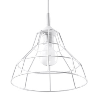 Plafon Sollux Ligthing Horus 25, čtvercová, 25cm, E27 1x60W, bílý