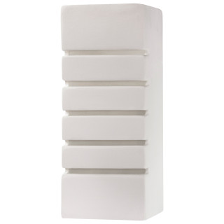 Nástěnné svítidlo keramický Sollux Ligthing Oskar, 33cm, E27 1x60W, bílý