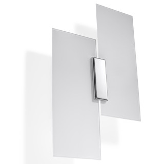 Nástěnné svítidlo Sollux Ligthing Massimo, 28cm, G9 2x40W, chrom/bílý