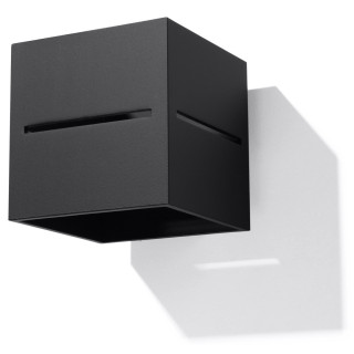 Nástěnné svítidlo Sollux Ligthing Loreto, 10x30cm, G9 1x40W, černá