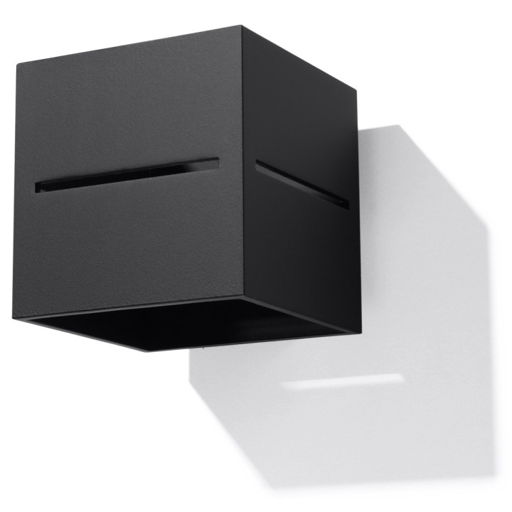 Nástěnné svítidlo Sollux Ligthing Loreto, 10x30cm, G9 1x40W, černá