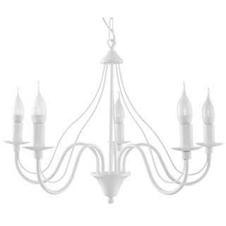 Żyrandol Sollux Ligthing Minerwa 3, 60cm, E14 3x40W, bílý