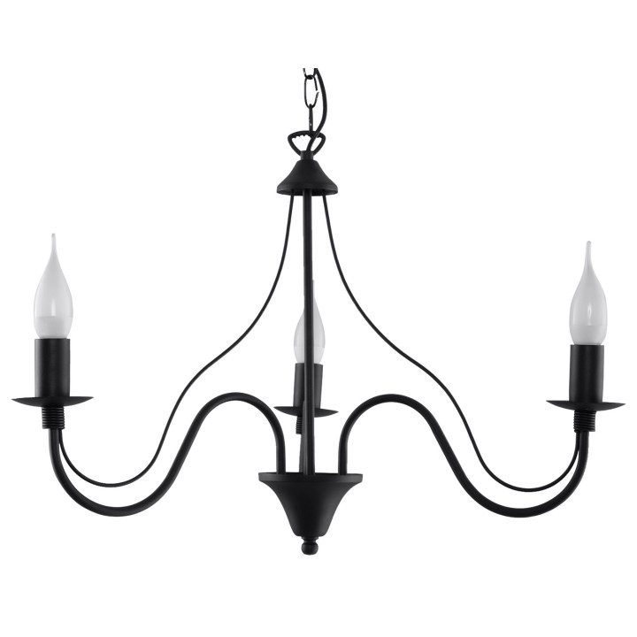 Żyrandol Sollux Ligthing Minerwa 3, 60cm, E14 3x40W, bílý