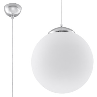 Lampa závěsná Sollux Ligthing Ugo 30, 30cm, E27 1x60W, bílý