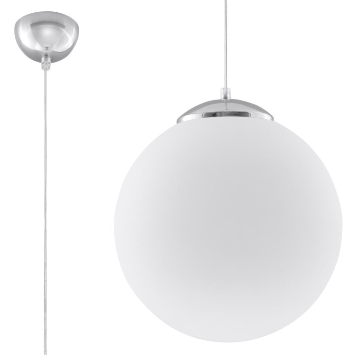 Lampa závěsná Sollux Ligthing Ugo 30, 30cm, E27 1x60W, bílý