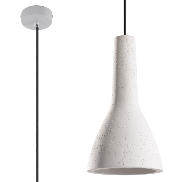Lampa závěsná Sollux Ligthing Ugo 40, 40cm, E27 1x60W, bílý