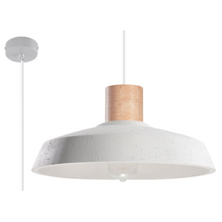 Lampa závěsná Sollux Ligthing Damaso, 28cm, beton, E27 1x60W, šedá