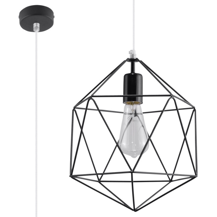 Lampa závěsná Sollux Ligthing Gaspere, 25cm, E27 1x60W, bílý
