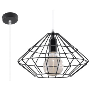 Lampa závěsná Sollux Ligthing Umberto, 33cm, E27 1x60W, bílý