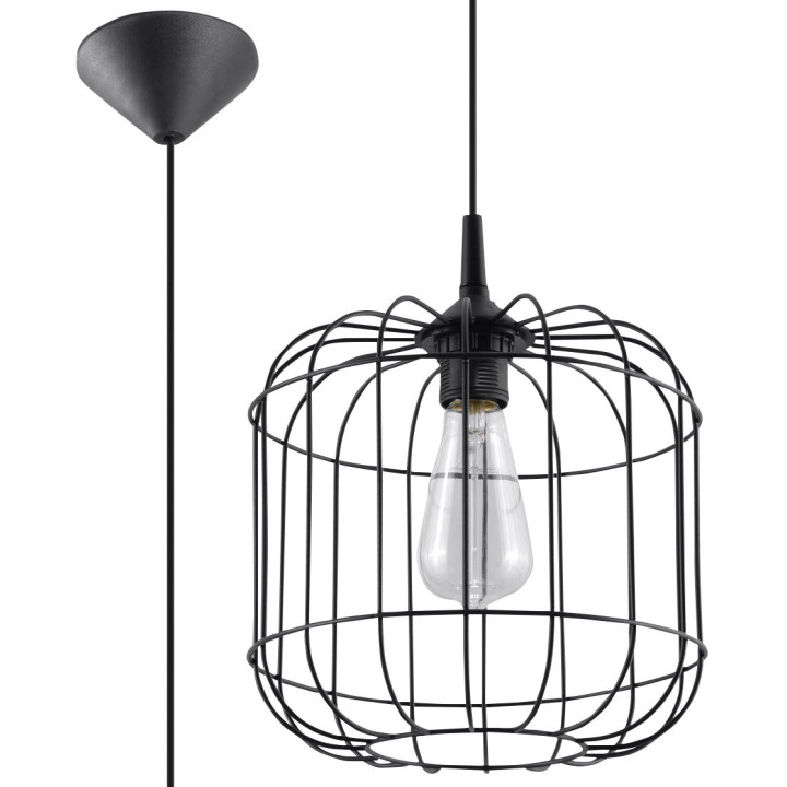 Lampa závěsná Sollux Ligthing Celta, 25cm, E27 1x60W, bílý