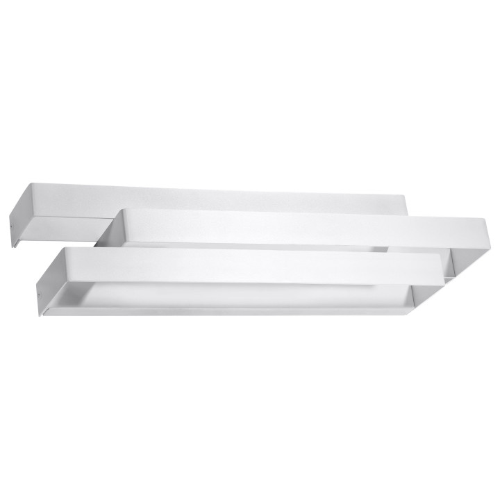 Nástěnné svítidlo Sollux Ligthing Linea, 18cm, G9 2x40W, bílý