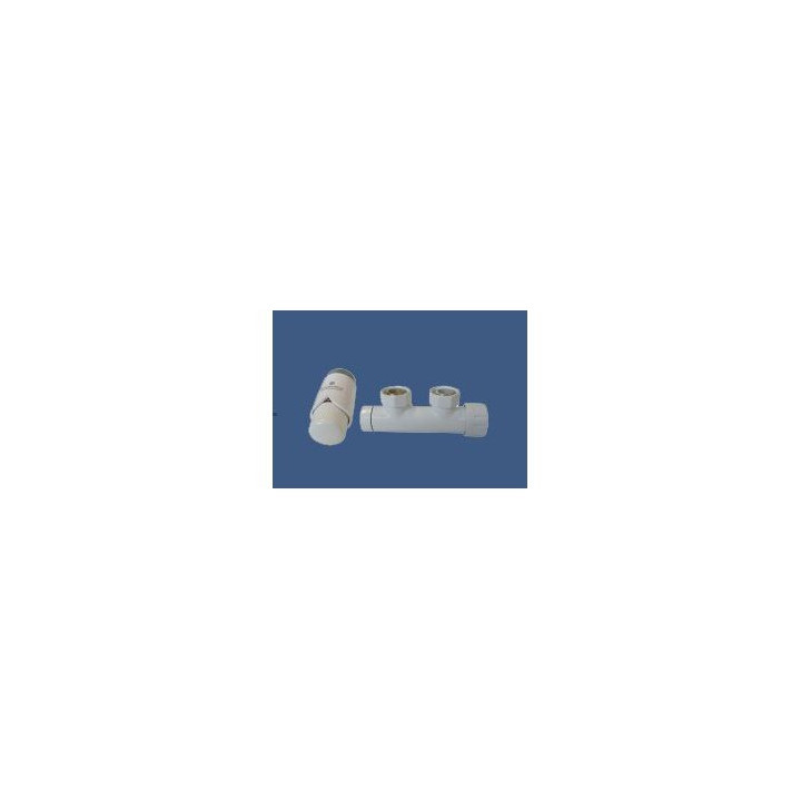 Zestaw Schlosser Duo-Plex kątowy prawy, biały + nypel 2szt. 1/2 x 3/4- sanitbuy.pl