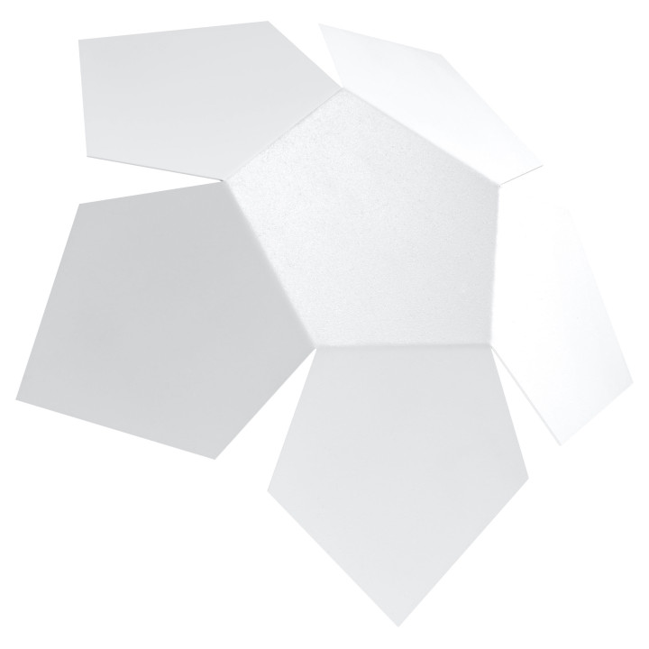 Nástěnné svítidlo Sollux Ligthing Solido, 24x27cm, 2xG9 LED 4,5W, bílý