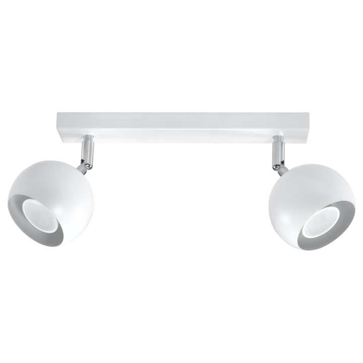 Nástěnné svítidlo Sollux Ligthing Oculare, 10x15cm, 1xGU10 LED 6W, bílý