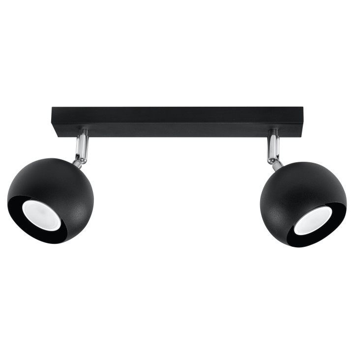 Plafon Sollux Ligthing Oculare, 10x30cm, 2xGU10 LED 6W, bílý