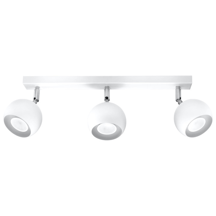 Plafon Sollux Ligthing Oculare 2, 10x30cm, 2xGU10 LED 6W, bílý