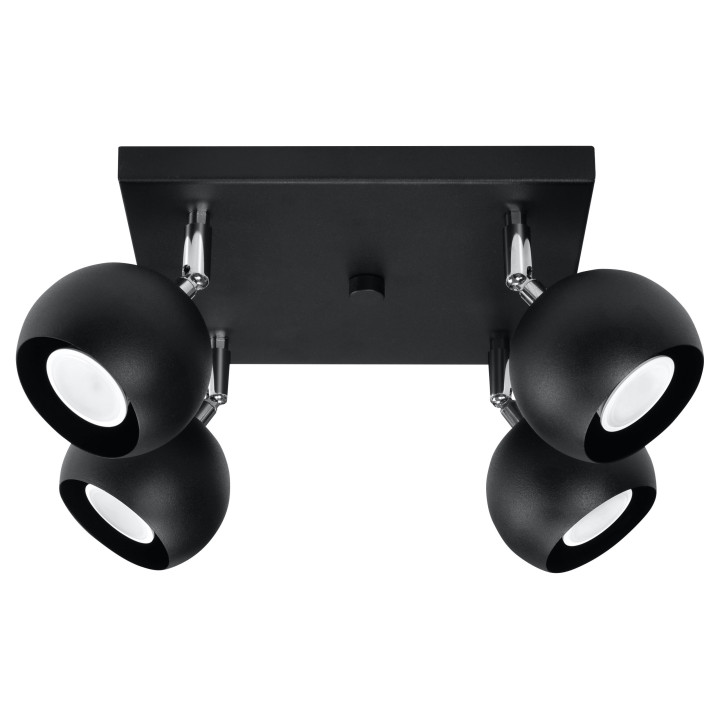 Plafon Sollux Ligthing Oculare 4, 25x25cm, 4xGU10 LED 6W, bílý