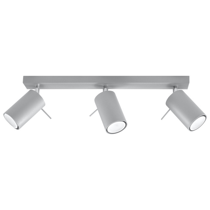 Plafon Sollux Ligthing Ring 2, 8x30cm, 2xGU10 LED 6W, šedá