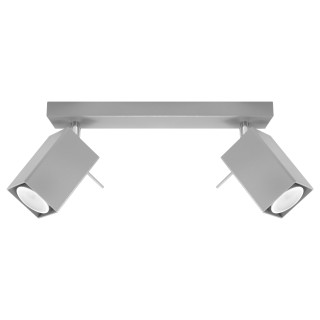 Plafon Sollux Ligthing Ring 2, 8x30cm, 2xGU10 LED 6W, šedá