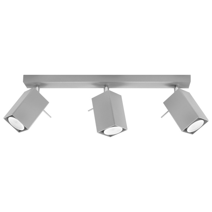 Plafon Sollux Ligthing Merida 2, 8x30cm, 2xGU10 LED 6W, šedá