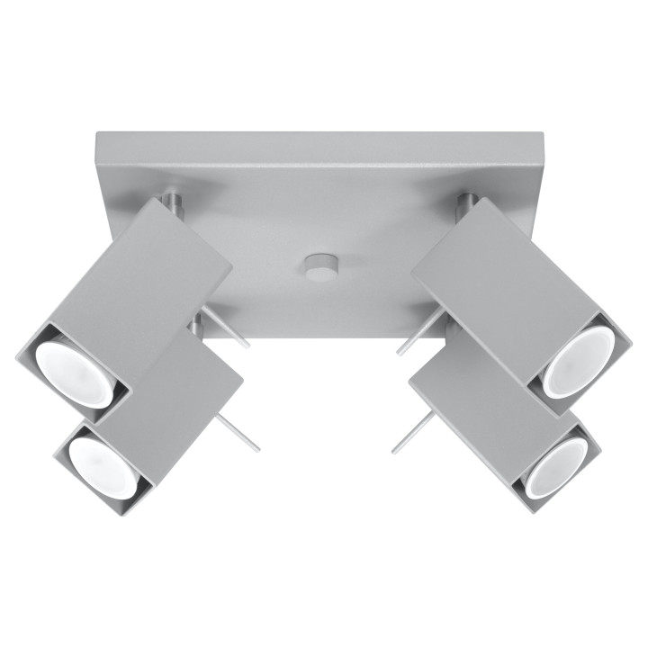 Plafon Sollux Ligthing Merida 3, 8x45cm, 3xGU10 LED 6W, šedá