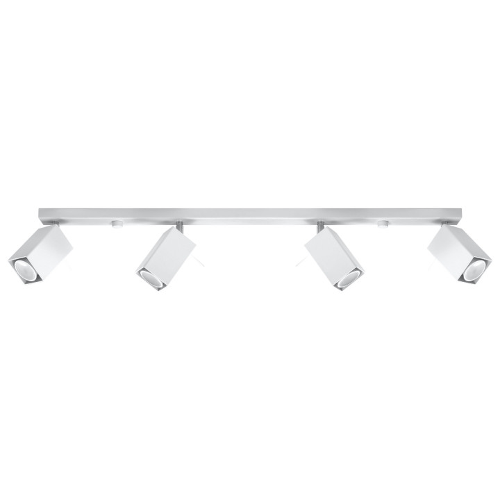 Plafon Sollux Ligthing Merida 4L, 8x80cm, 4xGU10 LED 6W, černá