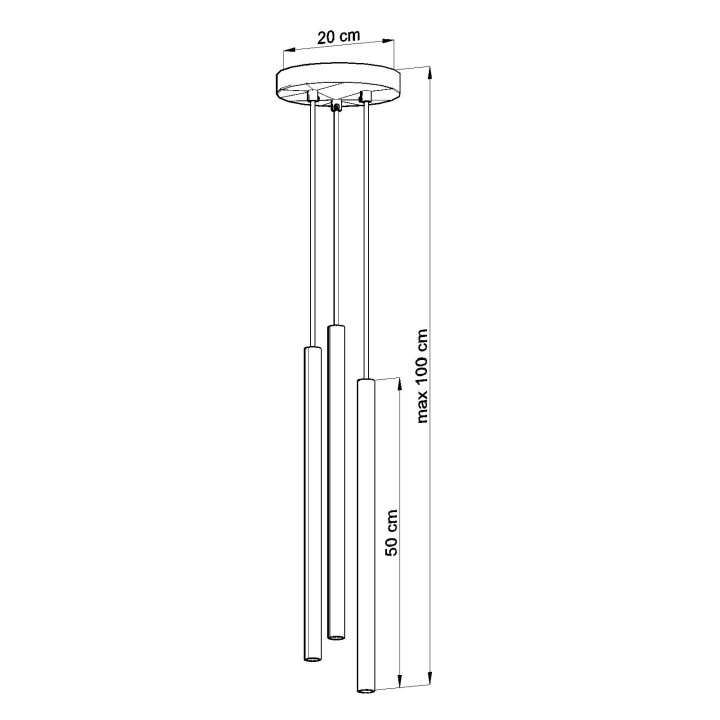 Lampa závěsná Sollux Ligthing Pastelo 3, 3xG9 LED 4,5W, bílý