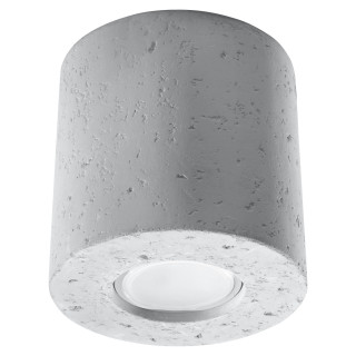Nástěnné svítidlo Sollux Ligthing Orbis, 12cm, beton, kruhový, 1xG9 LED 4,5W, šedá