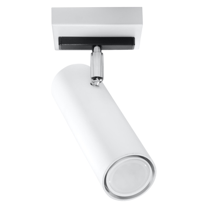 Nástěnné svítidlo Sollux Ligthing Direzione, 18cm, kruhový, 1xGU10 LED 6W, bílý