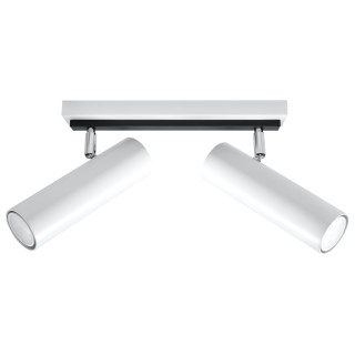 Plafon Sollux Ligthing Direzione, 18cm, kruhový, 1xGU10 LED 6W, bílý