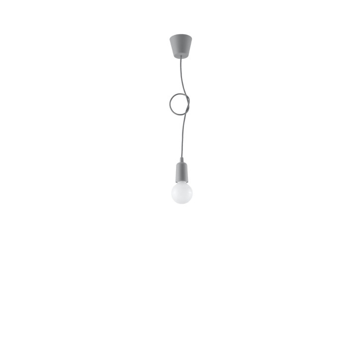 Lampa závěsná Sollux Ligthing Diego 1, 9cm, 1xE27 60W, černá