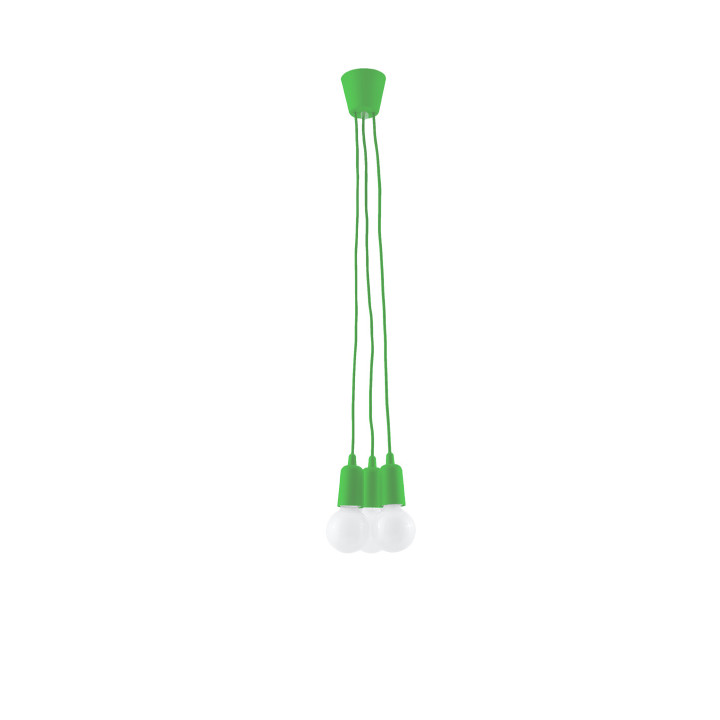 Lampa závěsná Sollux Ligthing Diego 3, 16cm, 3xE27 60W, žlutá