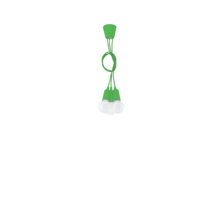 Lampa závěsná Sollux Ligthing Diego 3, 16cm, 3xE27 60W, žlutá