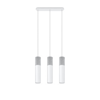 Lampa závěsná Sollux Ligthing Borgio 2, 6x34cm, GU10 2x40W, bílý/beton