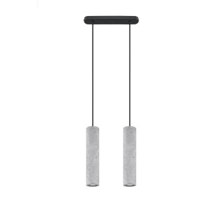 Lampa závěsná Sollux Ligthing Luvo 1, 8cm, GU10 1x40W, černá/beton