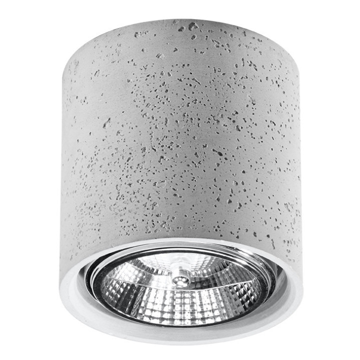 Nástěnné svítidlo Sollux Ligthing Sigma, 42cm, beton, E27 2x60W, šedá