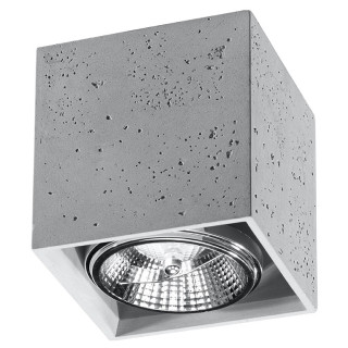 Plafon Sollux Ligthing Cullo, 14cm, beton, GU10 1x40W, šedá