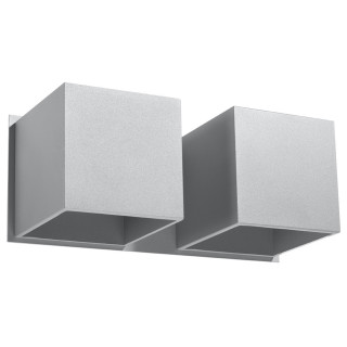Nástěnné svítidlo Sollux Ligthing Quad 2, 26cm, dvojitý, GU9 2x40W, bílý