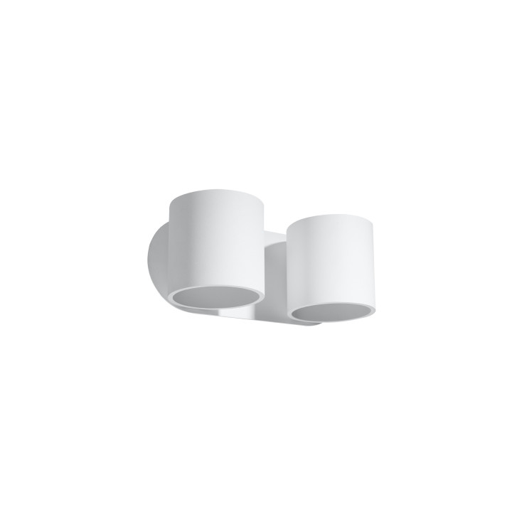 Nástěnné svítidlo Sollux Ligthing Quad 2, 26cm, dvojitý, GU9 2x40W, bílý