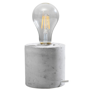 Nástěnné svítidlo Sollux Ligthing Salgado, 10cm, kruhový, beton, E27 1x60W, šedá