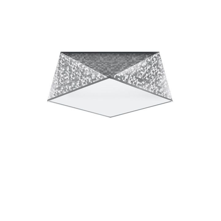 Plafon Sollux Ligthing Hexa 35, 40cm, E27 1x60W, černá