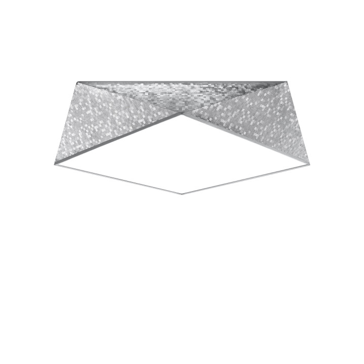 Plafon Sollux Ligthing Hexa 45, 50cm, E27 3x60W, černá