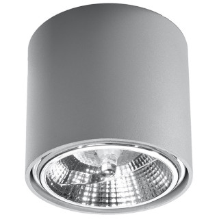 Plafon Sollux Ligthing Tiube, 12cm, kruhový, GU10 1x40W, bílý