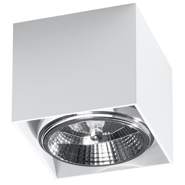 Plafon Sollux Ligthing Tiube, 12cm, kruhový, GU10 1x40W, bílý