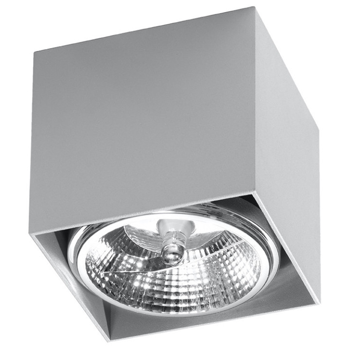 Plafon Sollux Ligthing Blake, 12cm, čtvercová, GU10 1x40W, bílý